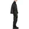 Jachetă de motociclist Oversized „Negru” 744983TOS141000