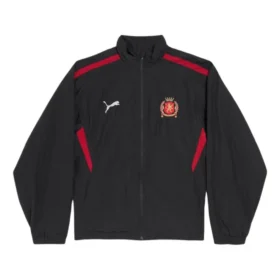 Jachetă de trening Balenciaga x Puma „Negru-Roșu” 850839TPQ381000