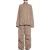 Jachetă de trening BB Monogram, croială regular „Beige Brown” 704495TML369378