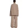 Jachetă de trening BB Monogram, croială regular „Beige Brown” 704495TML369378