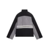 Jachetă de trening căptușită cu guler în formă de pâlnie „Grey Black” 675462-TKO48-1000