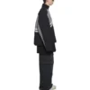 Jachetă de trening căptușită cu guler în formă de pâlnie „Grey Black” 675462-TKO48-1000