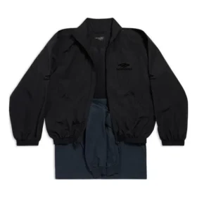 Jachetă de trening cu patch-uri „Black” 770500TNQ251000 Jachetă de trening cu patch-uri „Black” 770500TNQ251000