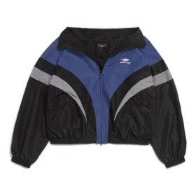 Jachetă de trening cu umerii goi 3B Sports Icon „Negru-Albastru” 790756TMO101000
