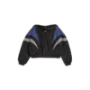 Jachetă de trening cu umerii goi 3B Sports Icon „Negru-Albastru” 790756TMO101000