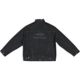 Jachetă din denim 3B Sports Icon, croială largă, „Negru” 704298TBP471029