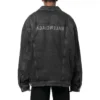 Jachetă din denim căptușită Mirror „Gri închis” 735744TBP471270