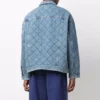 Jachetă din denim căptușită, oversized „Albastru” 646923TDW154762