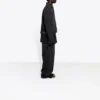 Jachetă din denim, croială largă „Charcoal” 620731TJW411052