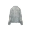 Jachetă din denim, croială largă „Indigo japonez deschis” 719319TNW553221