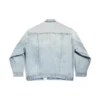 Jachetă din denim cu etichetă de mărime „Albastru” 767947TDW144016