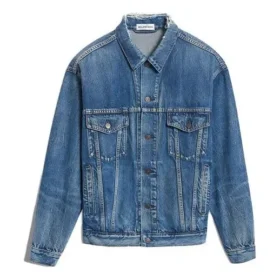 Jachetă din denim cu logo „Blue” 557388TBP464773