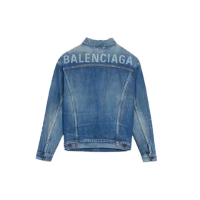 Jachetă din denim cu logo „Blue” 557388TBP464773