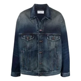 Jachetă din denim cu logo brodat „Albastru” 671889TJW754021 Jachetă din denim cu logo brodat „Albastru” 671889TJW754021