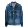 Jachetă din denim cu logo pe guler „Albastru” 571324TCW032340