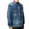 Jachetă din denim cu logo pe guler „Albastru” 571324TCW032340
