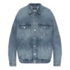 Jachetă din denim cu nasturi și efect decolorat „Blue” 724651THW254245