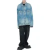 Jachetă din denim distrus „Blue” 727840TNW014268