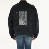 Jachetă din denim distrus „Negru” 664329TBP471055