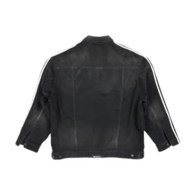 Jachetă din denim oversized Balenciaga x adidas „Black” 724775TNW541129