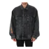 Jachetă din denim oversized Metallica „Washed Black Orange” 694504TBP471055