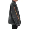 Jachetă din denim oversized Metallica „Washed Black Orange” 694504TBP471055