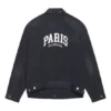 Jachetă din denim oversized „Washed Black White” 690198TBP479034