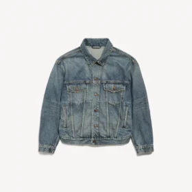 Jachetă din denim pentru femei, model „Kick”, în albastru vintage murdar