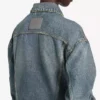 Jachetă din denim pentru femei, model „Kick”, în albastru vintage murdar