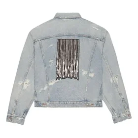 Jachetă din denim unisex FW21 cu logo, albastră 664329TBP488961