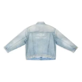 Jachetă din denim vintage 3B Sports, croială largă „Albastru deschis” 704299TJW798469