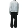Jachetă din denim vintage 3B Sports, croială largă „Albastru deschis” 704299TJW798469