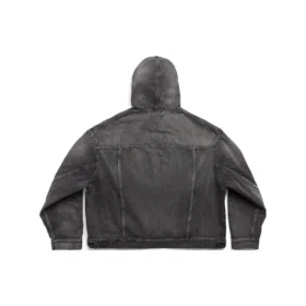 Jachetă fără cap „Denim japonez negru” 719313TBP473340