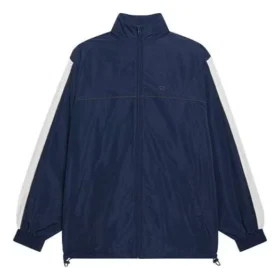 Jachetă lejeră unisex FW21 cu logo-uri suprapuse, albastru marin 663065TKO484063