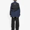 Jachetă lejeră unisex FW21 cu logo-uri suprapuse, albastru marin 663065TKO484063