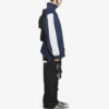 Jachetă lejeră unisex FW21 cu logo-uri suprapuse, albastru marin 663065TKO484063