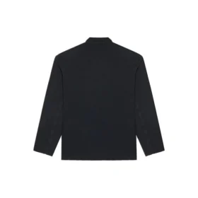 Jachetă mare din tricot retro Balenciaga FW21 pentru bărbați, negru 662388TAV041000