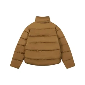 Jachetă matlasată BB cu țesătură interlock „Brown” 595224TG0262365