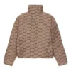 Jachetă matlasată BB Monogram „Beige Brown” 681885TML339378