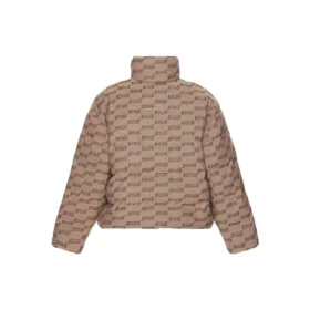 Jachetă matlasată BB Monogram „Beige Brown” 681885TML339378