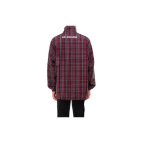 Jachetă în carouri cu fermoar integral „Multicolor” 571434TGM316067