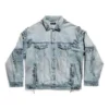 Jachetă oversized Cagole „Albastru” 764521TDW144016