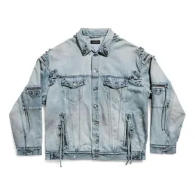 Jachetă oversized Cagole „Albastru” 764521TDW144016