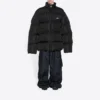 Jachetă oversized căptușită cu puf „Black” 682695TLO061000