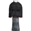 Jachetă parka cu înfășurare „Negru” 751715TNO191000