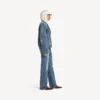Jachetă pentru femei cu croială în formă de Hourglass, de culoare albastru închis