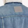 Jachetă pentru femei cu croială în formă de Hourglass, de culoare albastru închis