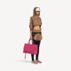 Jachetă scurtă techwear pentru femei, culoare camel