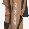 Jachetă scurtă techwear pentru femei, culoare camel