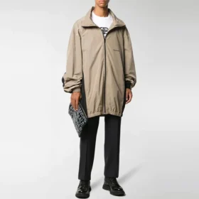 Jachetă sport ușoară, oversized, cu fermoar „Neutrals” 625510TDO139577